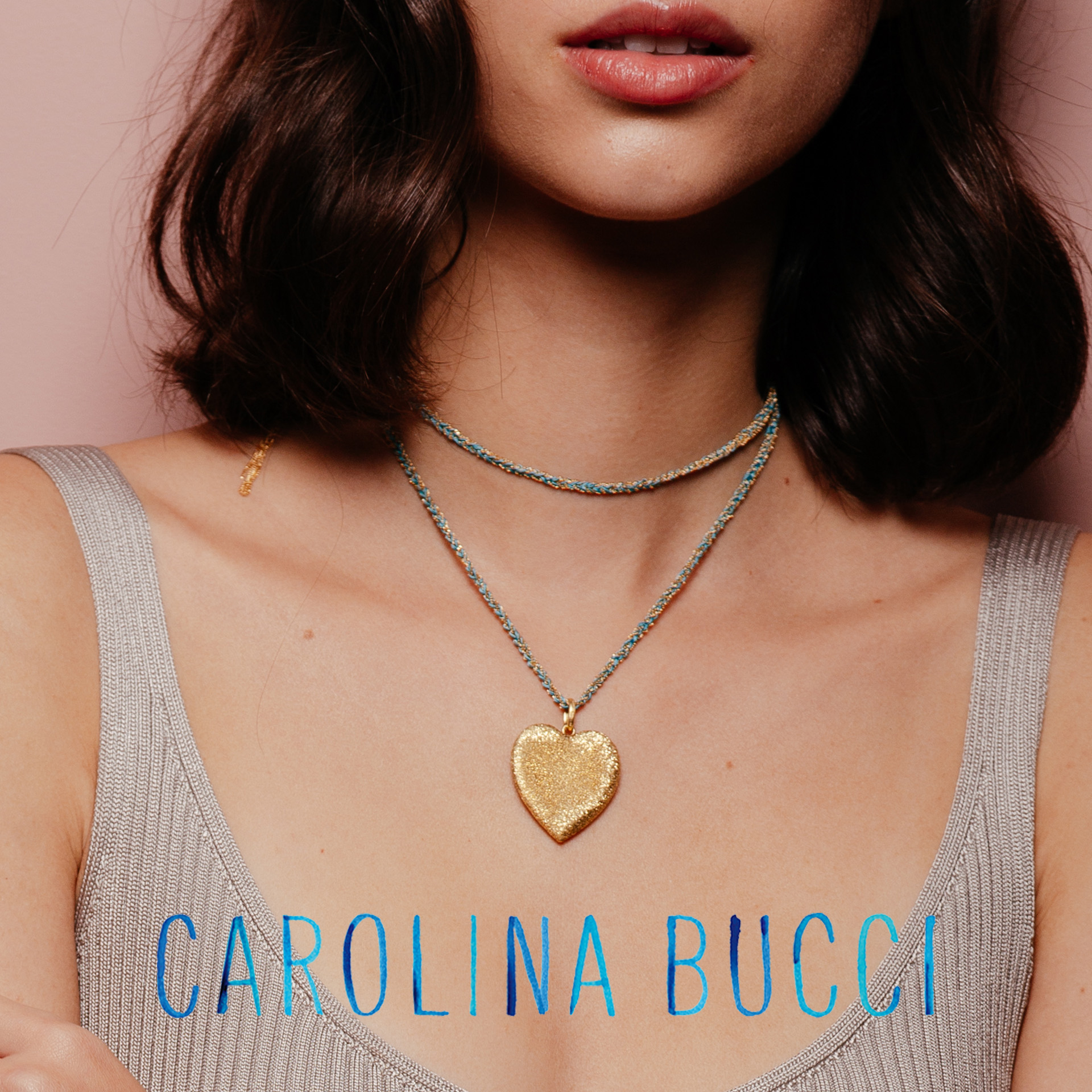 アクセサリー CAROLINA BUCCI Cuore Pendant | Florentine Finish 18k Gold | Carolina Bucci